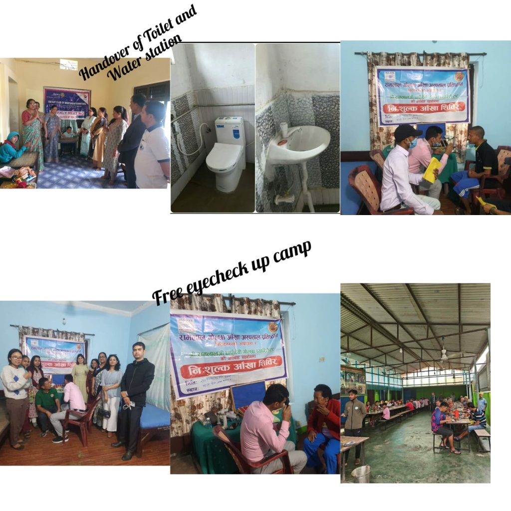 Toilet Handover & Free Eye Checkup Camp