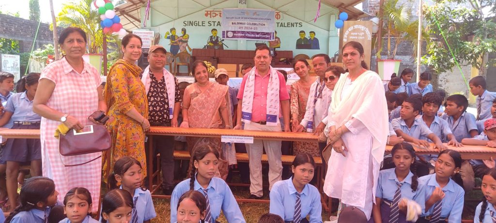 Handover of Desks and Benches