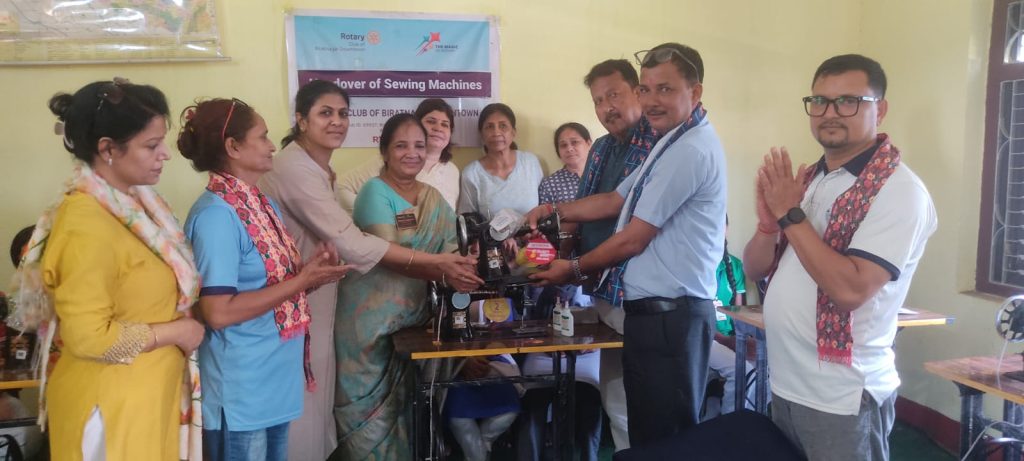 Handover of Sewing machines