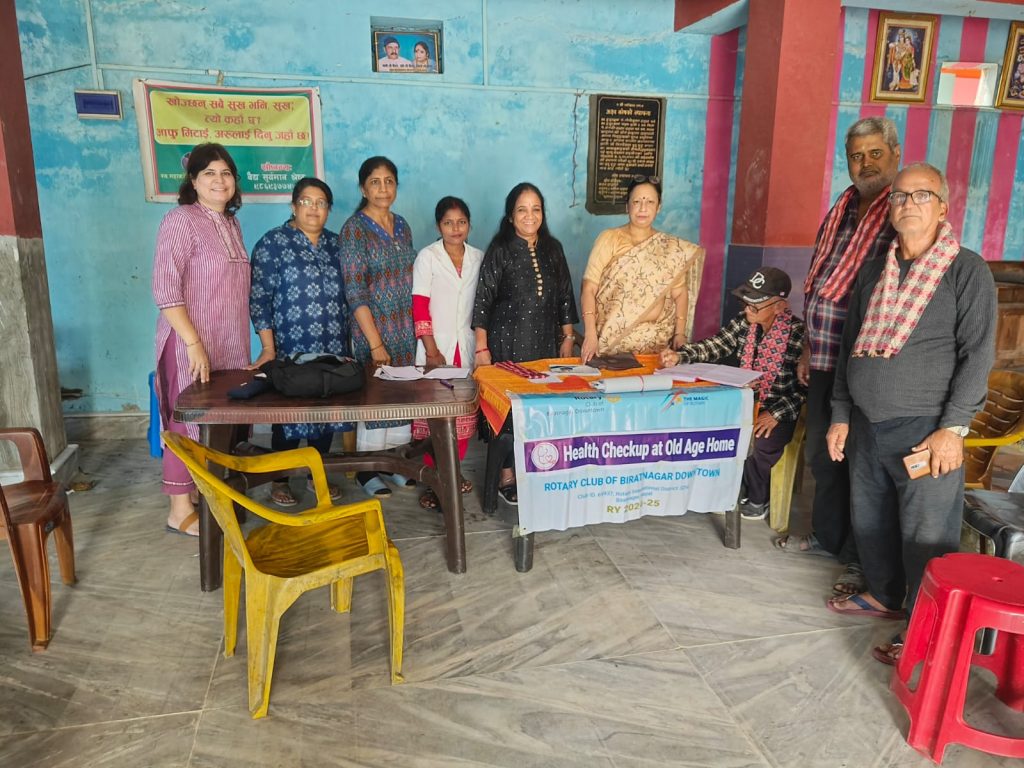 Health checkup at Old Age Home