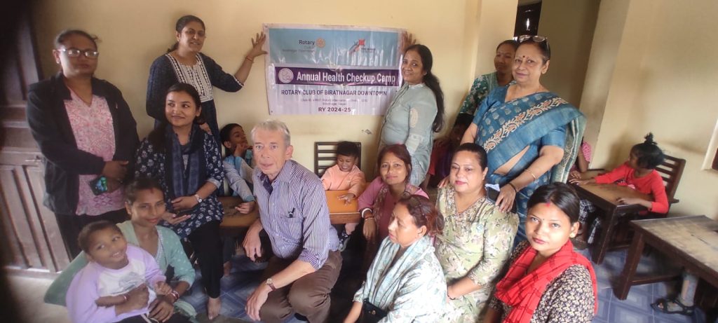 Annual health checkup camp for CP babies.