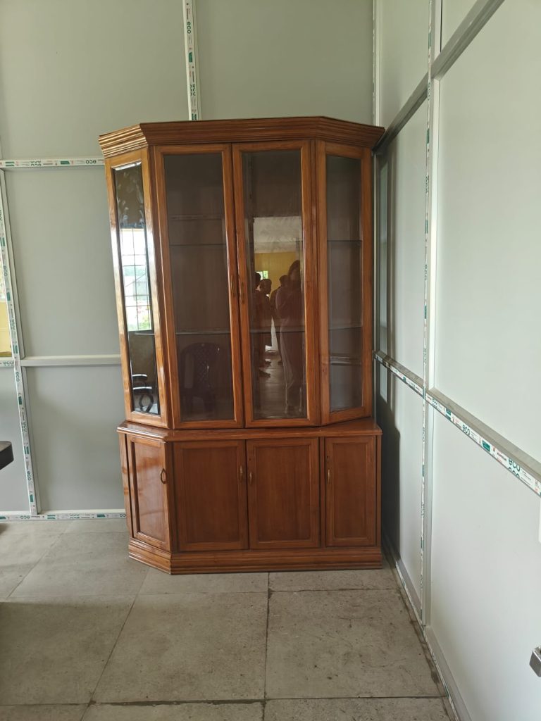 Installation of Teak Wood Showcase Almirah at Cerebral Palsy  Day Care Centre